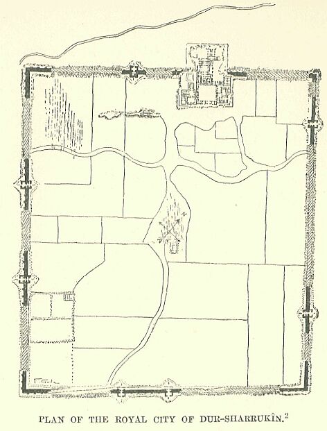 398.jpg Plan of the Royal City Of Dur-sharrukn 
